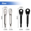 Eyech 8Pcs Mini Keychain Screwdriver,Outdoor Portable EDC Multifunction Screwdriver Set