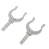 2Pcs Rowlock Socket Bracket 2in Aluminum Portable Durable Side Mount