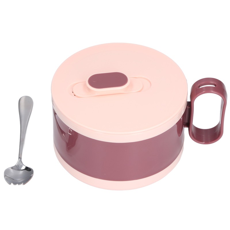 Stainless Steel Ramen Bowl Double Insulation Instant Noodle Bowl with