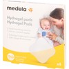 Medela Hydrogel Pads für wunde oder rissige Brustwarzen, 4 St.