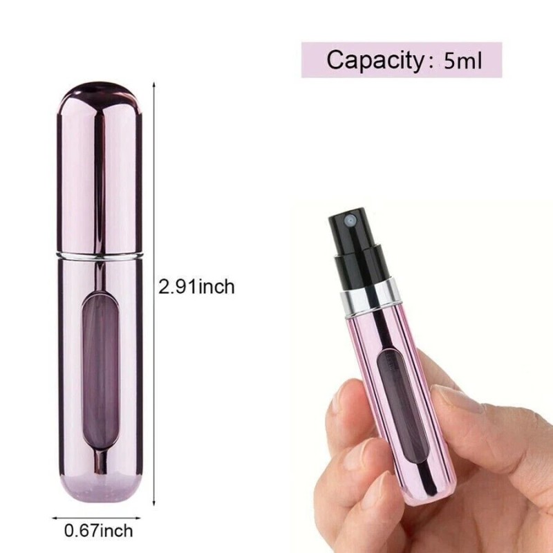 Unbranded 3 Pcs Travel Portable Mini Refillable Perfume Atomizer Bottle