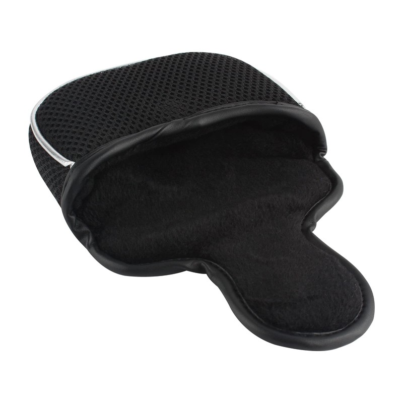 Andux Mesh Mallet Putter Cover Golf Putter Head Covers Black,