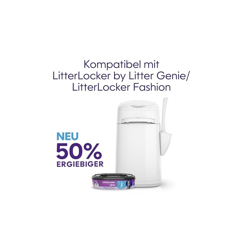 Litter Genie LitterLocker by, Pack of 3 XL Refill Cassette,