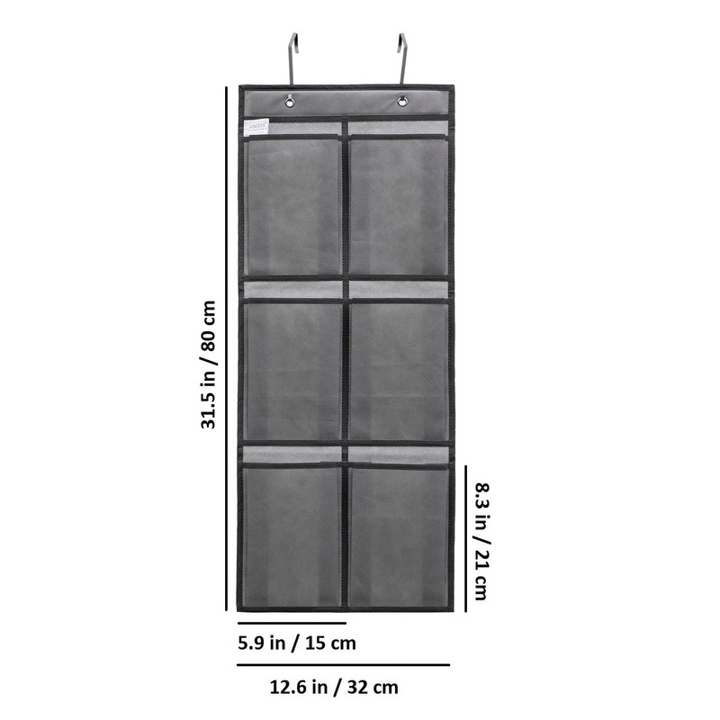 ANIZER Over The Narrow Door Shoe Organizer Hanging 6 Large