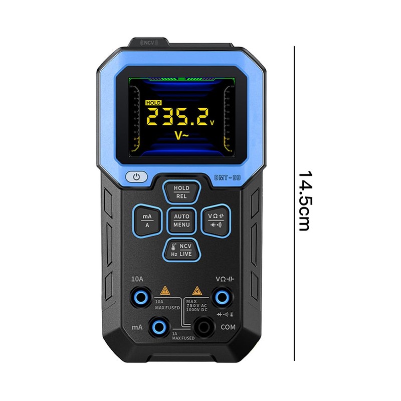 DollaTek Digital Multimeter 10000 Counts Voltage Current Resistance Capacitance Frequency