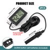 Digital Thermometer Hygrometer,Pack of 2 hygrometer thermometer Mini Probe Thermometers