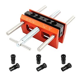O'SKOOL Self Centering Dowel Jig Kit Drilling Guide Bushings Set Wood Wide Capacity Doweling Jig Puncher Locator Joints Tool