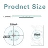 28'' Glass Lazy Susan Turntable Dining Table, 360° Large Round