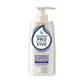 Pro Hydrate Five Daily Body Moisturising Cream 250 ml with Ceramides and Vitamin B5, Perfect for Dry Skin, Vegan Friendly, Cruelty Free