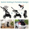 INFANS 2 in 1 Baby Stroller, Convertible Stroller with Bassinet