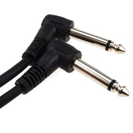 kenable 6.35mm 90 Degree Right Angle Jack Audio Mono Guitar Cable 5m [5 metres]
