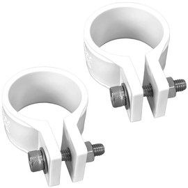 Kouei Kasei KFBS21-3400 Resin Pipe Clamp, 1.2 inches (31 mm), Fixing Bracket, Tension Rod, Hanging Stay, Lightweight, DIY, White, 2 Pieces