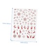 Healvian 6sheets Christmas Nail Art Stickers Snowflake and Elk Design