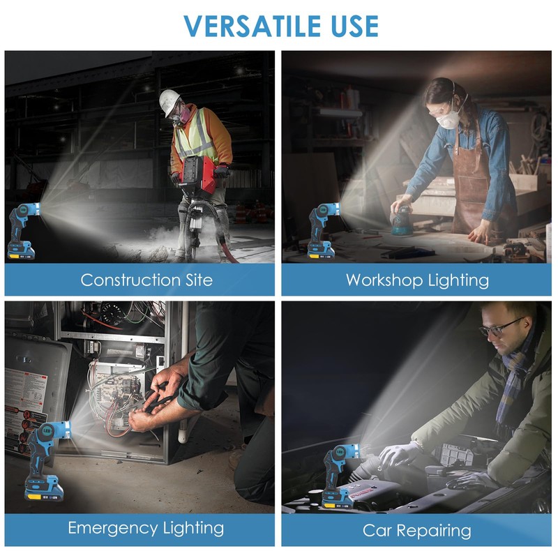 OTYTY LED Work Light for Makita 18V LXT Lithium Battery,