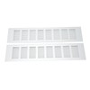 2 Pcs Air Vent Ventilation Grille Aluminium Alloy Rectangular Vent