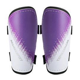 Soccer Shin Guards Kids Football Shin Guards Youth Sports Soccer Shin Guards Shin Pads Toddler Gear Leg Equipment ShinGuards Suitable for Boys and Girls (Purple, M)