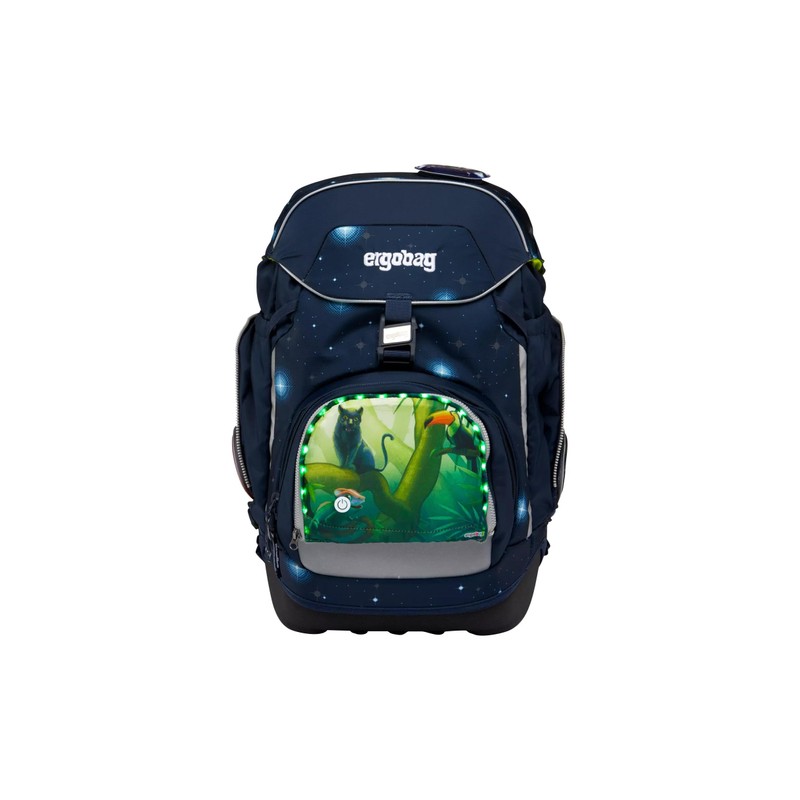 ergobag LED Zippies School Bag Accessory Front Pocket Motif Worlds