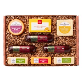 Hickory Farms Signature Beef Meat and Cheese Gift Basket (Large) - Box Set | Charcuterie Board Food | Summer Sausage | Father's Day | Mother's Day | Easter | Christmas | Holiday | Housewarming | Gourmet | Sympathy | Care Package