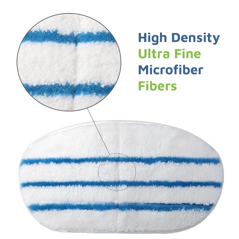 F Flammi 12 Pack Steam Mop Replacement Pad for PurSteam