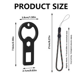 QIYUDA 3 PCS Bottle Opener Silencer, Stainless Steel Bottle Opener for Kitchen Bar and Party Tools