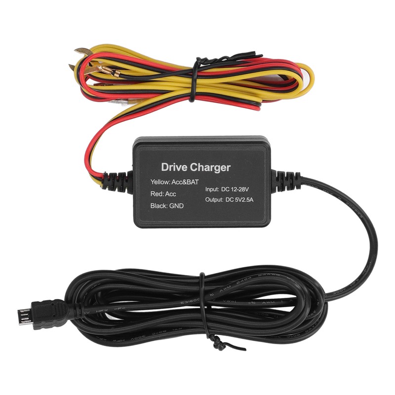 Dash Cam Hardwire Kit Rubber Metal for Mirror Cam GPS