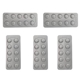 HAF® 50 Phenol Red Rapid Test Tablets for Shake Testers – Accurate Chemical Determination of pH Value – Quality: Made in Germany – Quantity: 5 Blister Packs of 10 Tablets