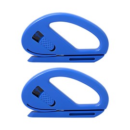 Osilly Car Wrapping Paper Cutter, 2PCS Vehicle Film Cutting Tool with Blade for Window Tint Wrap, Automotive Wrapping Paper Cutting Utility Knife Accessories, Universal for Most Cars (Blue)