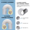Portable Air conditioner Window Kit, Adjustable Vertical/Horizontal Sliding Window Kit