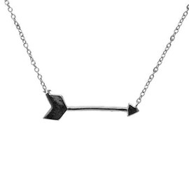 apop nyc 925 Sterling Silver Plain Arrow Pendant Necklace 17 inch (sterling-silver)