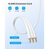 TROND Leftward Flat Extension Cord 6 Feet - Flat Plug