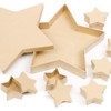 Paper Mache Star with Star Boxes Set of 7 by