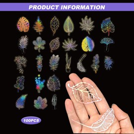 Flower Transparent Stickers 100pcs Floral Journal Stickers Aesthetic Vintage Flower Plant Scrapbook Sticker for Scrapbooking Supplies