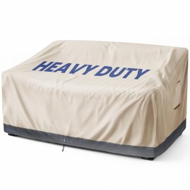 Extra Heavy Duty 2 Seater Outdoor Loveseat Cover Waterproof Up to 8000pa, Patio Furniture Sofa Covers with Air Vent, Outdoor Bench Cover, 58" W x 33" D x 31"H
