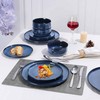 Herogo 6-Piece Stoneware Dinner Plates Set, 10.43" Ceramic Round Plate
