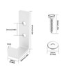 4 Pcs Garage Hooks for Hanging Heavy Duty Hooks, White