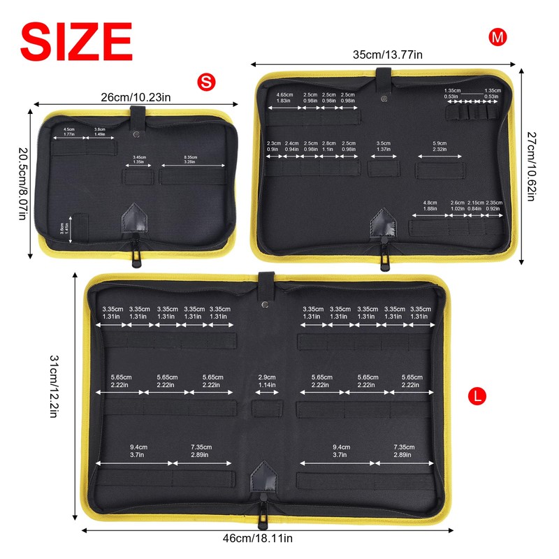 Andux Tool Kits Organize Storage Pouch Tool Case with Zipper