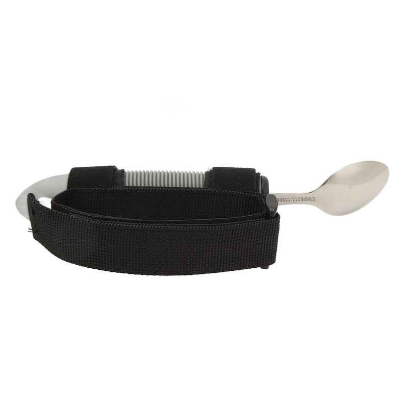 Eating Aids Spoon Stainless Steel Antislip Easy to Grip Adaptive