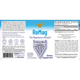 RnA ReSet RnA ReSet - ReMag High Absorption Magnesium Liquid, Experience The Magnesium Miracle, 96 Servings, Magnesium Chloride, 240ml - by Dr. Carolyn Dean