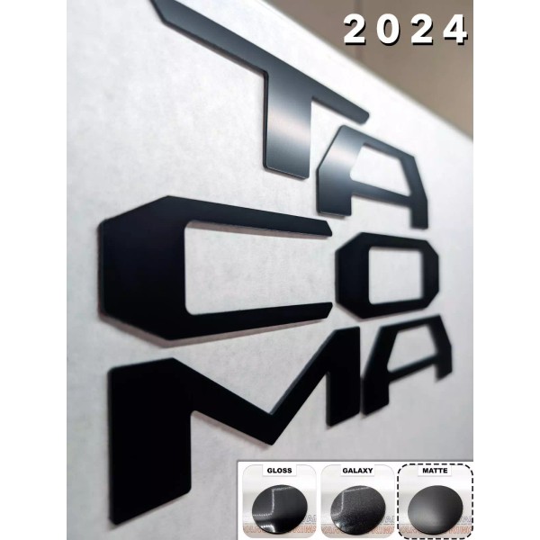 Advanced Trims MATTE BLACK RAISED PLASTC TAILGATE LETTERS INSERT FOR