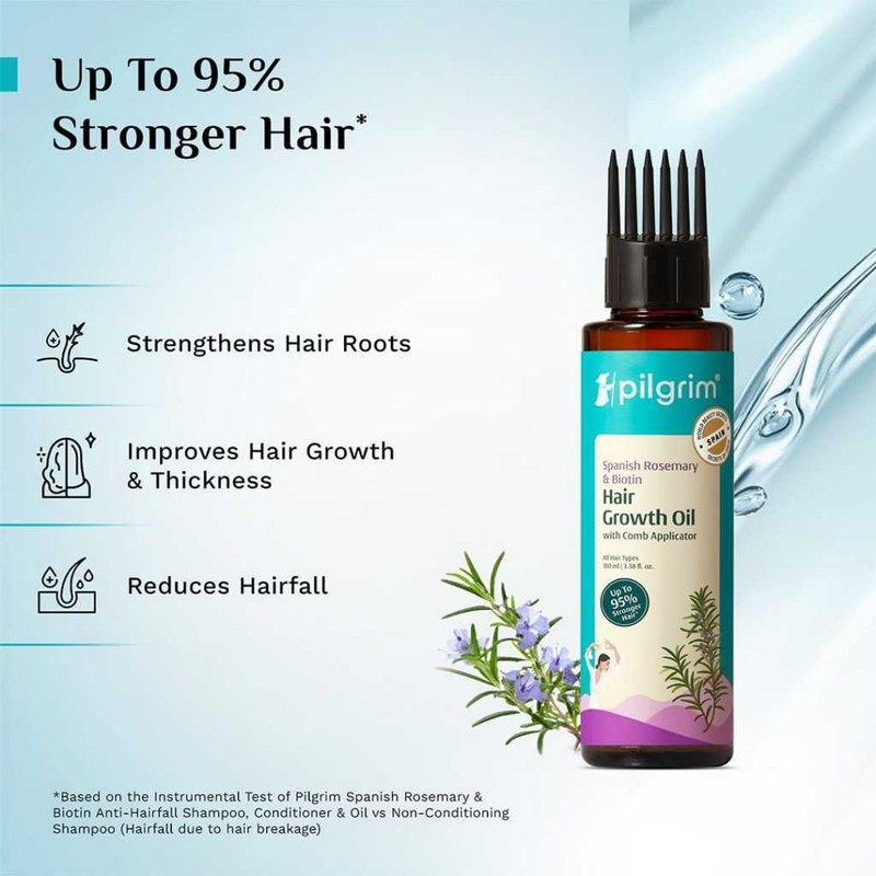 Pilgrim Rosemary & Biotin Hair Growth Oil 100ml | Promote