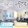 LENIVER 30" Ceiling Fan with Lights Remote Control, Modern Low