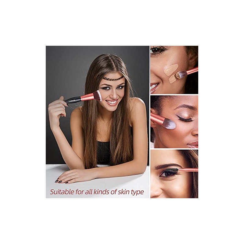 BS-MALL - Juego de brochas de maquillaje de pie para