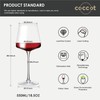 coccot Wine Glasses Set of 6,Crystal White Wine Glasses,Red Wine