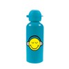 zakdesigns Smiley Drinking Bottle, Aluminium, Blue, 7 x 7 x