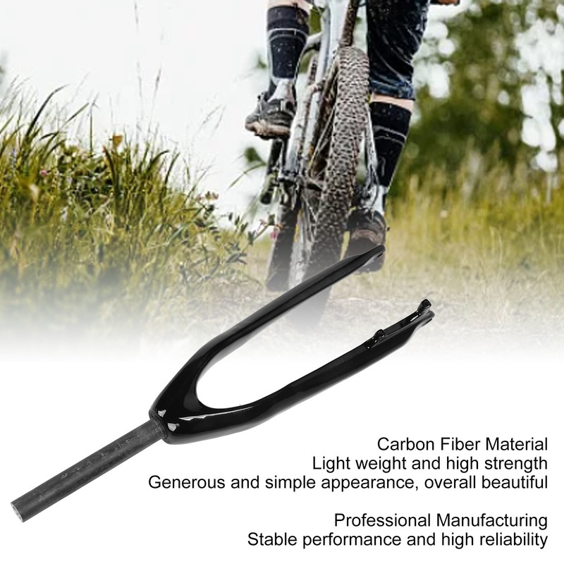 Road Bike Fork Carbon Fiber Strong Strength High Stability Mountain