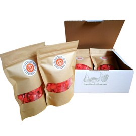 Freeze Dried Strawberries 4 Pack Snack Pouches Organic Freeze Dried Strawberry (Strawberry)