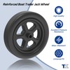 2000lbs 8" Trailer Jack Swivel Caster Replacement with Upgraded Spoked