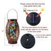 Twirleternity 2PCS Dragonfly Solar Lantern Glass & Metal Solar Hanging