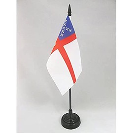 AZ FLAG Table Flag Episcopal Church 15 x 10 cm – Bishoflich Table Flag 10 x 15 cm