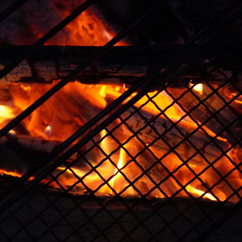 CAMPING MOON MTG-FG A4 Size Lightweight Bonfire Grill, Stainless Steel,